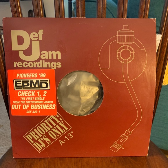 EPMD ‎– Crossover 12" Vinyl Hip Hop Gangsta Rap 1992 Rush - Picture 5 of 6